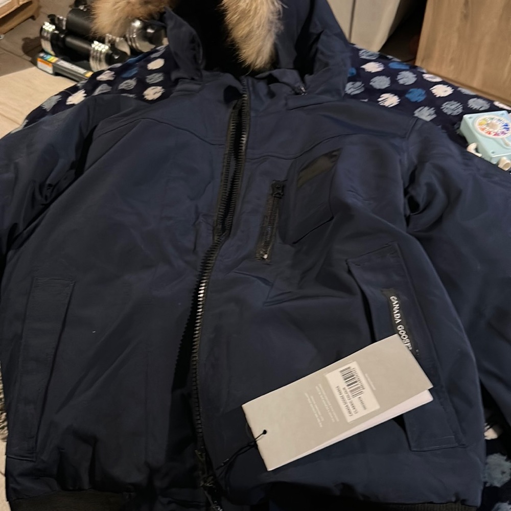 NWT inspired Canada Goose  Navy Borden bomber Jacket